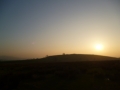 Sunset over the hills